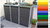 3 er Müllbox Mülltonnenhaus Metall 120 S - Var. 3 freie Farbwahl