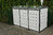 Pflanzwanne für Mülltonnenbox / Müllbox verzinkt
