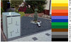 1 er Müllbox Mülltonnenhaus Metall 240 XL - Var. 3 freie Farbwahl