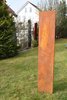 Stele / Sichtschutz Edelrost Cortenstahl 160 x 35 cm EINSEITIG