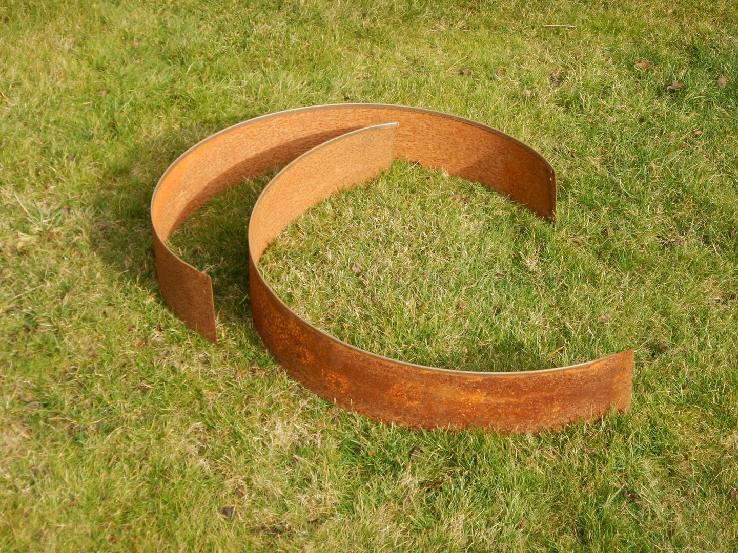 Rasenkanten Baumring Corten Kreis Ø 75 cm x 12 cm Edelrost 3er 